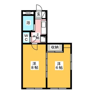 ビルドU3【2階】の間取り