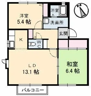 ラフォーレ A棟【2階】の間取り