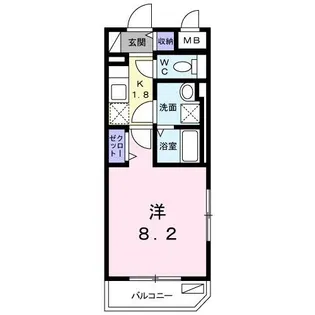 スタールミエールワッフル【2階】の間取り