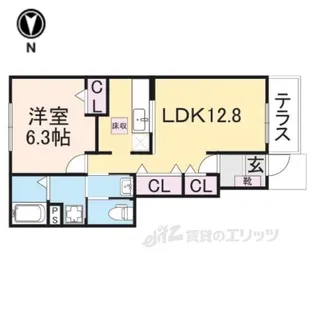 オベルジュ舞【1階】の間取り