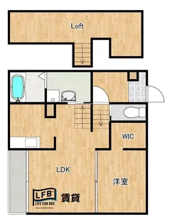 LFB APARTMENT宮島町【2階】の間取り