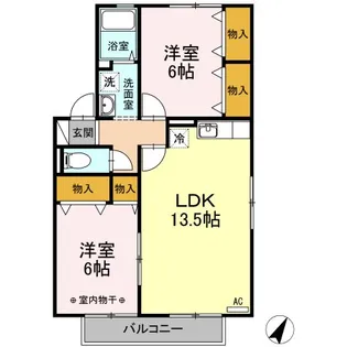 アネストIto【1階】の間取り