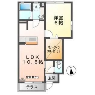 エクリュ【1階】の間取り