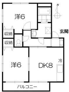 ラ・メール【2階】の間取り