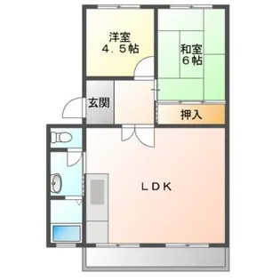 すずらん台コート【2階】の間取り