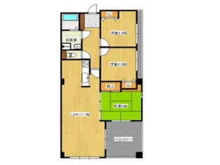 港町ジー・アンド・ピー【5階】の間取り