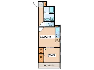 クレール妙蓮寺【2階】の間取り