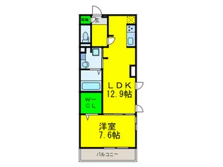 セントラルポーA【1階】の間取り