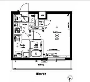AXAS明大前【4階】の間取り