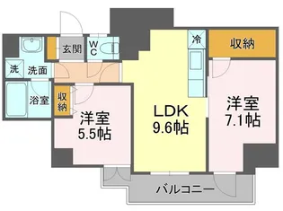 Avenue静岡茶町【5階】の間取り