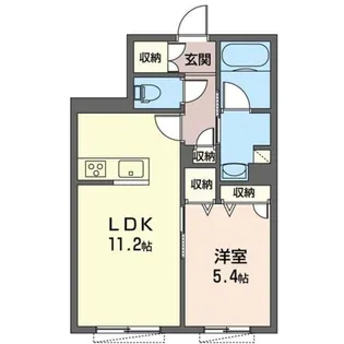 シャインフレア【1階】の間取り