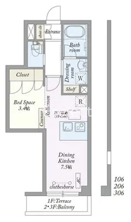 MyStyle vintage成田囲護台【3階】の間取り