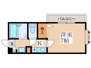 上石ハイツ【1階】の間取り