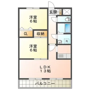 シャルマンドミール【4階】の間取り