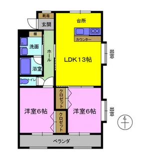 パークタウン畑中NH【3階】の間取り