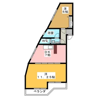 ビラ稲垣【1階】の間取り