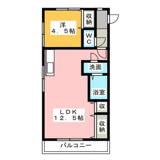 プチハウス石原【1階】の間取り
