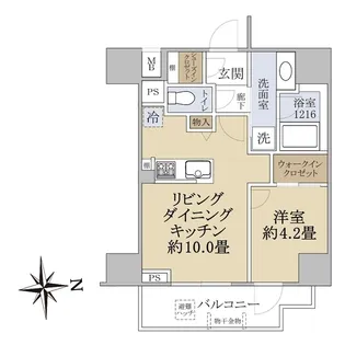 リビオレゾン八王子レジデンス【7階】の間取り