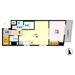 ガーデンハウス【4階】の間取り