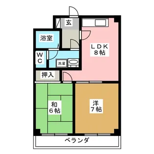 江藤マンション【6階】の間取り