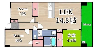 レジディア都島II【9階】の間取り