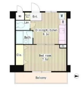 陽光ハイツ北上野【12階】の間取り