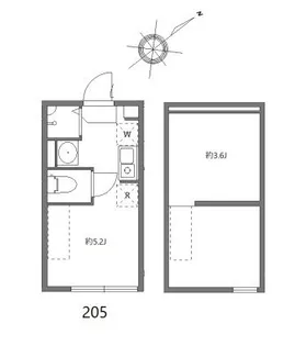 ハーモニーテラス志村【2階】の間取り