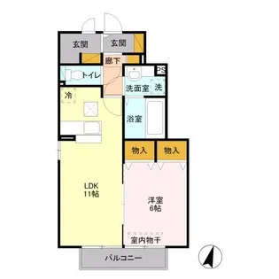 グラン ボヌール B【1階】の間取り