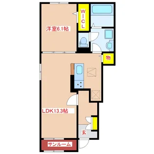 メゾン・ド・レコルト【1階】の間取り