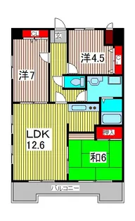 グランドールUNS【11階】の間取り