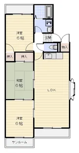 大谷ヒルズ A【2階】の間取り