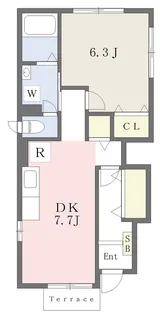 ハイム・ミラージュ【1階】の間取り
