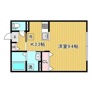 ディオルモンド【1階】の間取り