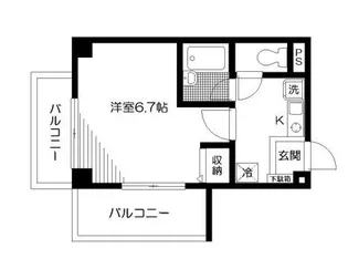 シャトールミエール【2階】の間取り