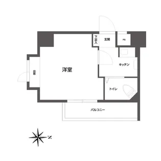 フラッツ100【4階】の間取り