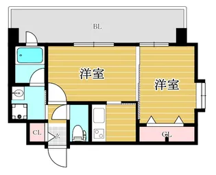 エンクレスト大手門III【9階】の間取り