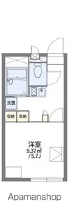 レオパレスメルベーユ【1階】の間取り