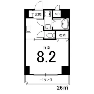 ミレニアム公和III【4階】の間取り