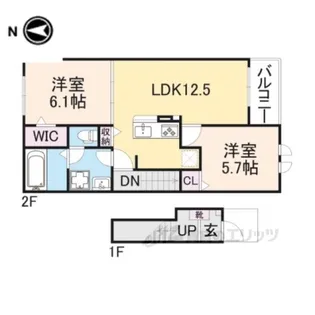 エスペランサ【2階】の間取り