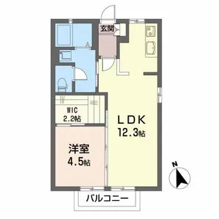 ビゴール A【1階】の間取り