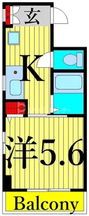 カイドウハイム【1階】の間取り