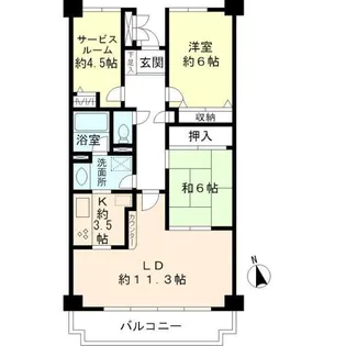 カルム赤羽【3階】の間取り