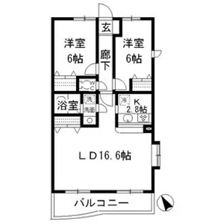 マ・ピエス E III【4階】の間取り