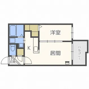 ブランコ白石【4階】の間取り