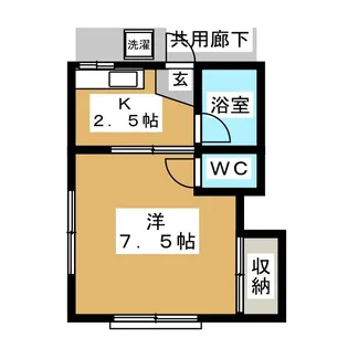 メゾン西【1階】の間取り