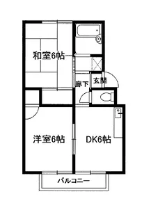 セジュールB棟【2階】の間取り