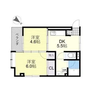 コーポ松原【2階】の間取り