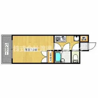 セレクト江坂【7階】の間取り