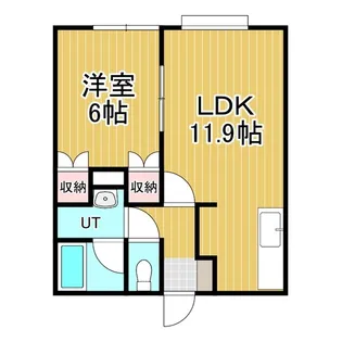 チェリーブロッサム日の出【2階】の間取り