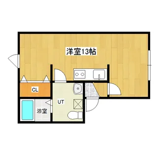 ハイツとみた【2階】の間取り